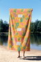 Mjölnir 90 Toalla de Playa Multicolor 90 x 150 cm de Microfilamento de Poliéster y Poliamida